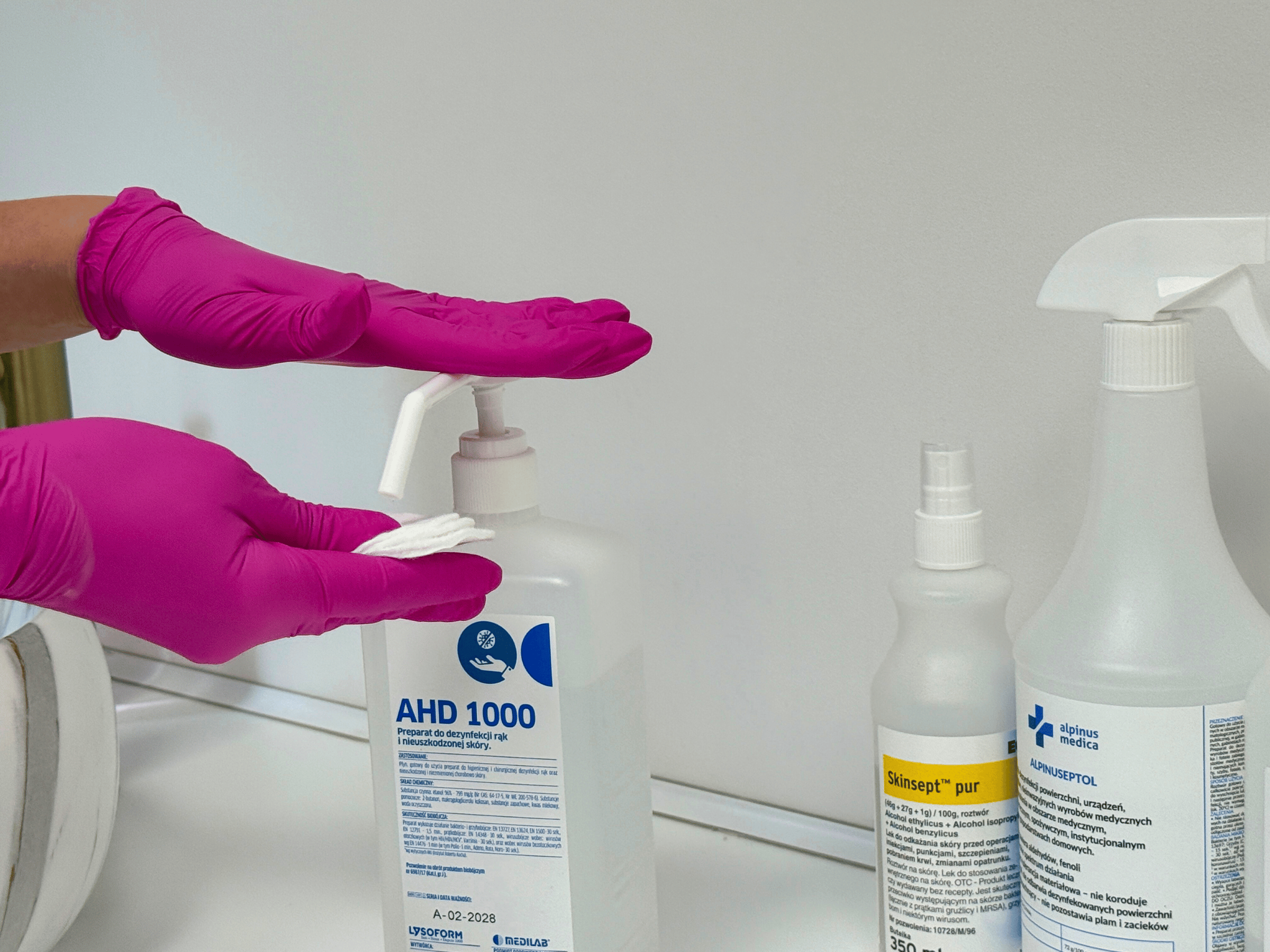 Dezynfekcja i przygotowanie stanowiska pracy