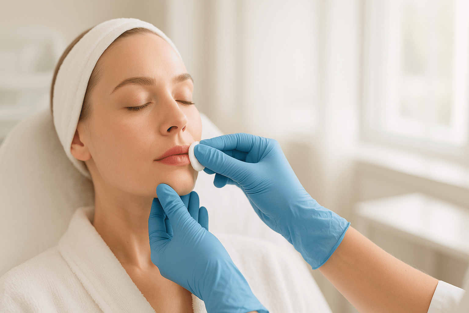 Przygotowanie do zabiegu powiększania ust